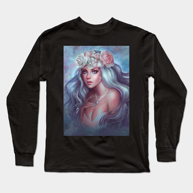 Pearlescent Long Sleeve T-Shirt by SeraFluer